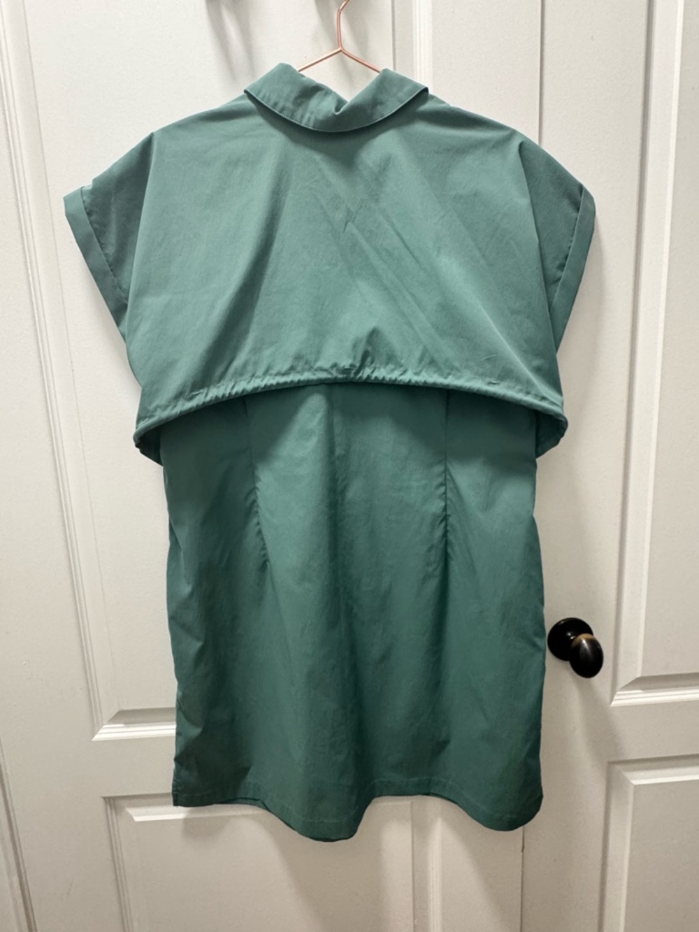 Athleta Seafoam Green Zip-Front Tunic Dress - Picture 2 of 3